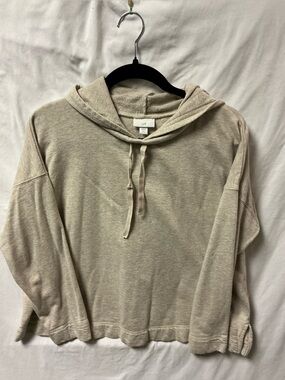 J. Jill Lightweight Hooded Pullover in Oatmeal